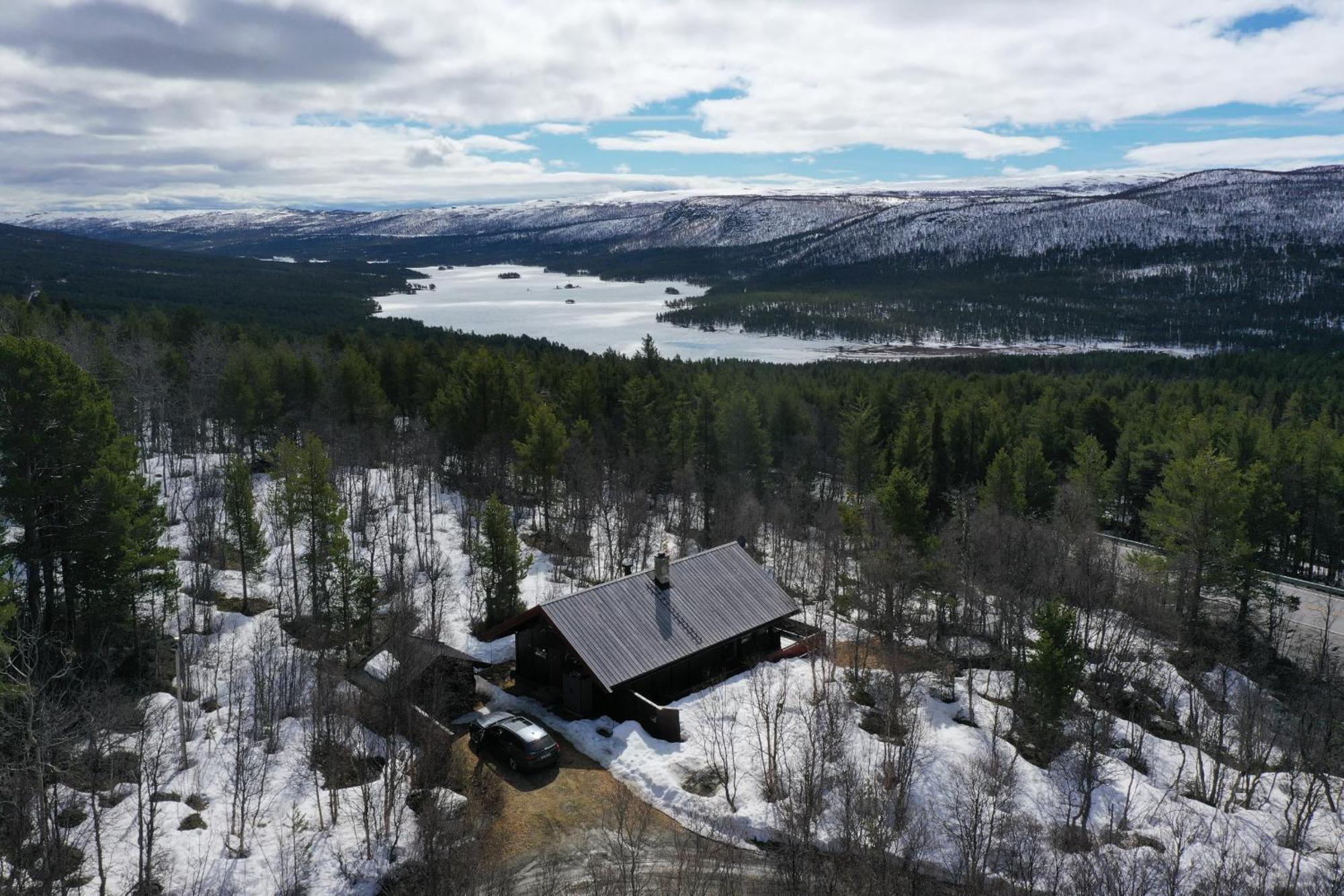 Koselig Hytte Med Usjenert Og Solrik Beliggenhet Geilo Exteriör bild