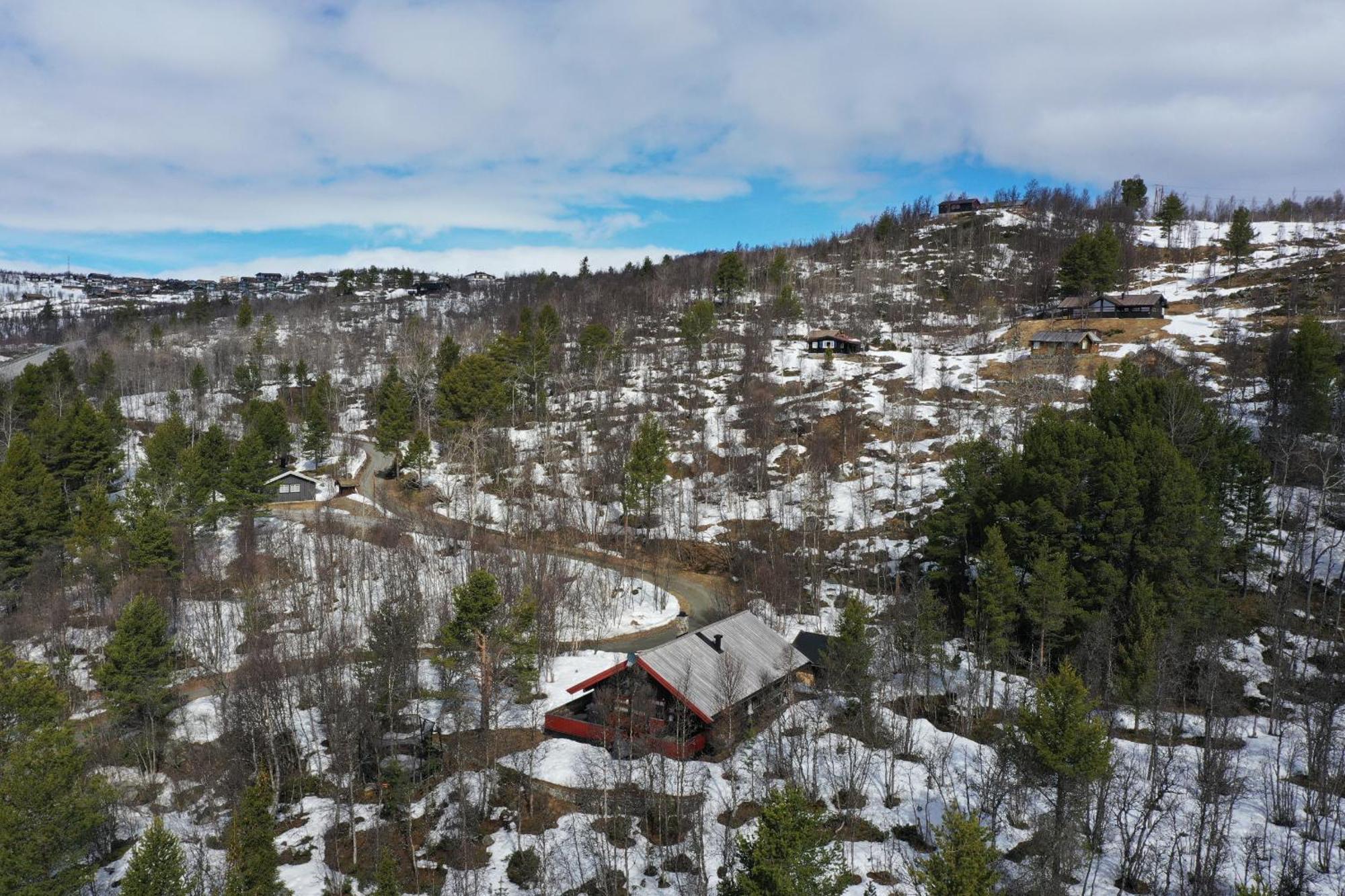 Koselig Hytte Med Usjenert Og Solrik Beliggenhet Geilo Exteriör bild